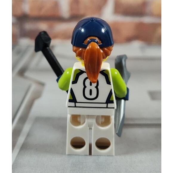 Lego Car Mechanic Girl Woman Minifig with Wrench & Hammer City Set 60322 - Picture 2 of 4